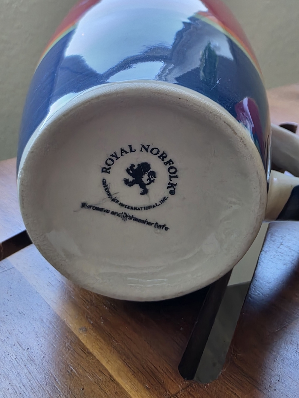 Royal Norfolk Colorblock Ceramic Mugs - Set of 2 - Picture 11 of 13